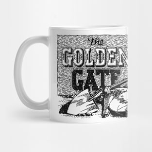 The Golden Gate Western Cowboy Vintage Buffalo Bill  Retro Comic Mug